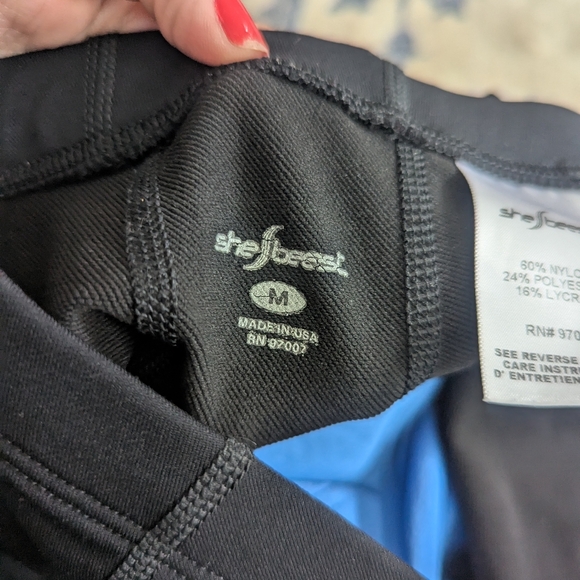 Women's Shebeest Black Cycling Shorts Medium - Picture 3 of 4